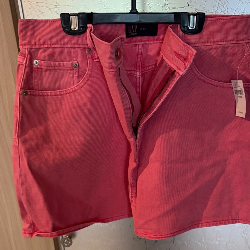 GAP Women's Vibrant Pink Jean Skirt